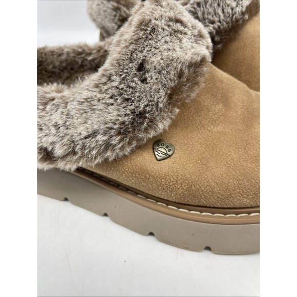 Skechers BOBS Women's Keepsakes Lite Cozy Comfort Clog Slippers Brown Size 8 - Picture 2 of 13